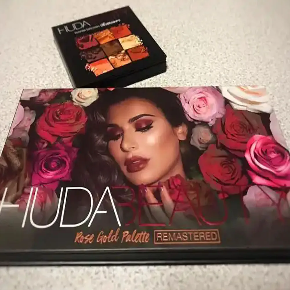 18 kolorów w 1 paletce cieni do powiek Rose Gold Eye Makeup HUDA New Nude PALETTE Matte Charming Shimmer Makeup Glitter Shadow Powder