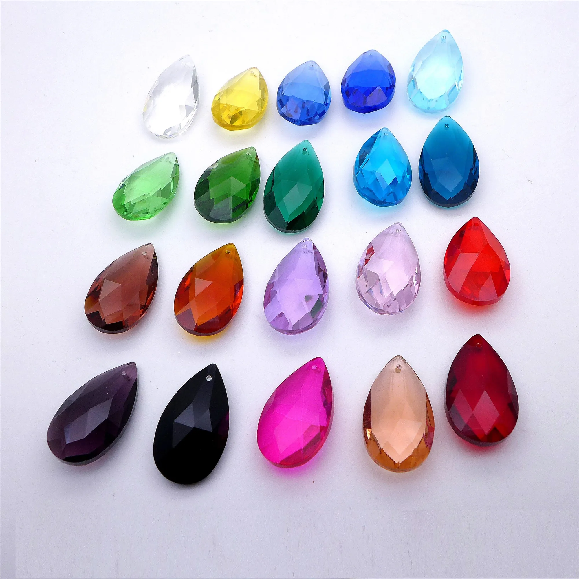 Pear Shape Crystal Bead Almond Chandelier Glass Pendant 16/22/28/38 MM Earring Necklace DIY Accessory Free Shipping Angel's Tear