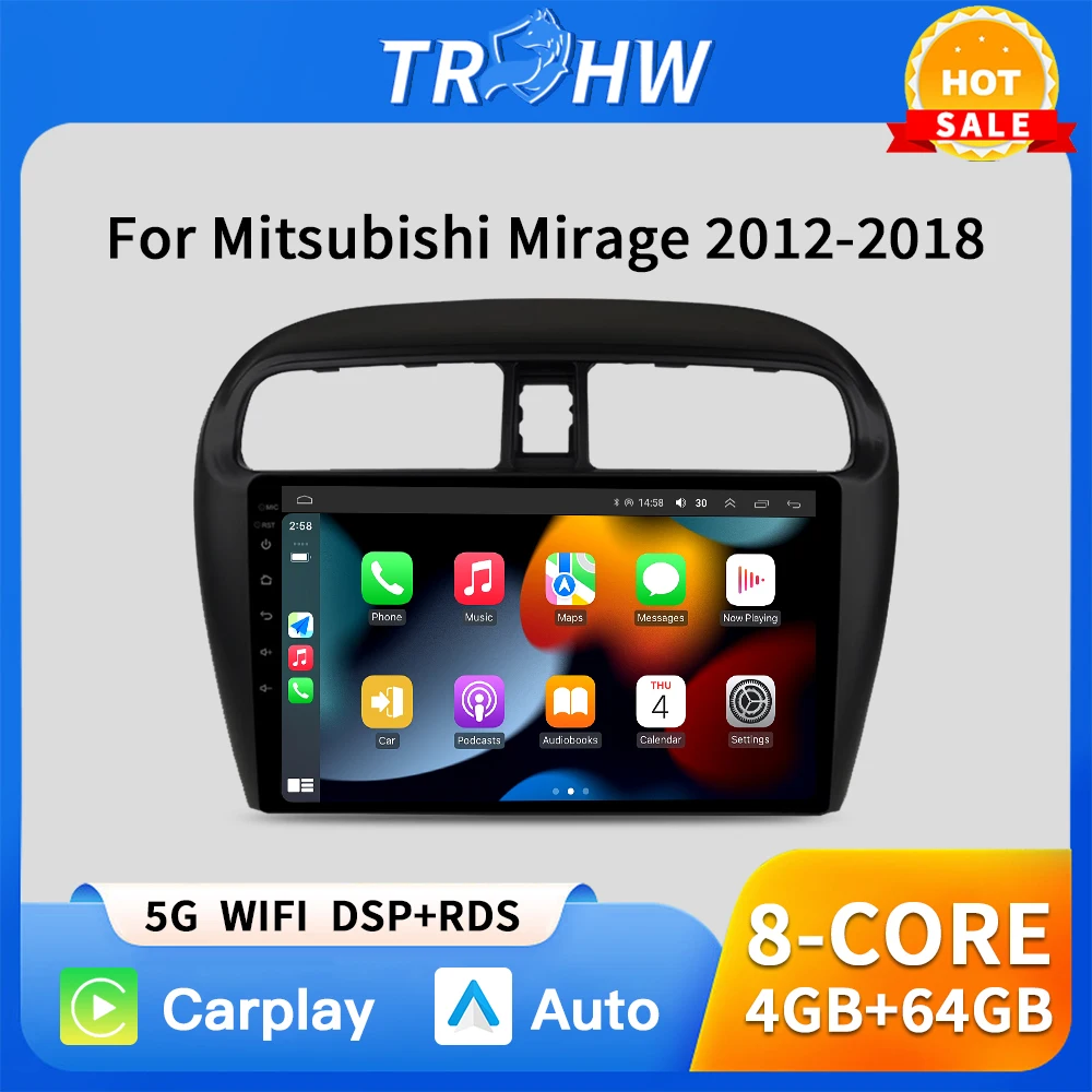 

Car Radio Multimidia For MITSUBISHI Mirage Spacestar Attrage 2012-2018 GPS Navigation Carplay 2din