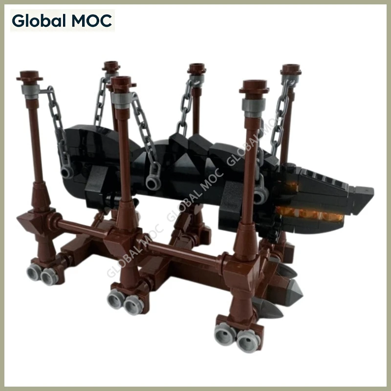 Battle Ram,  Catapult, Siege Tower, War Mammoth Expansion Parts MOC Building Blocks Model Kit