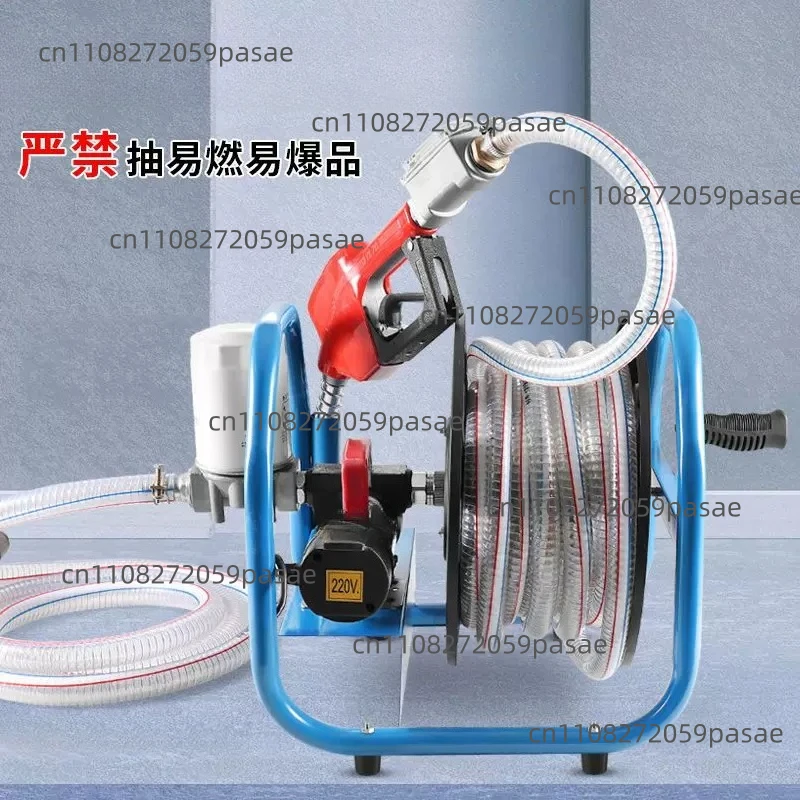 Electric Fuel Pump (12V, 24V, 220V) for Cars and Trucks: Compact Reel-Mounted Fuel Dispenser