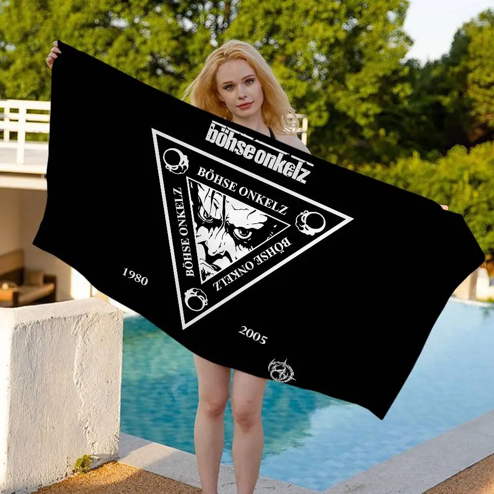 Germany B-Bohse O-Onkelz Big Microfiber Beach Towels Quick Dry Towel Sand Beach Towels Pool Towel For Travel Swim Pool Yoga
