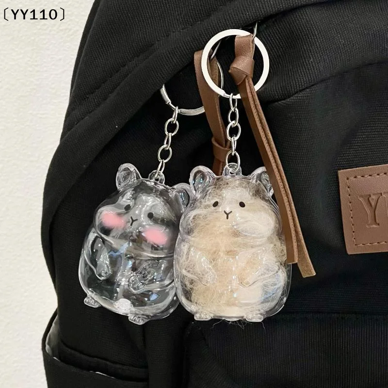 1Pcs Cute Transparent Hamster Shaped Pet Fur Collector With Detachable Grooming Comb For Cage Cleaning〔YY110〕