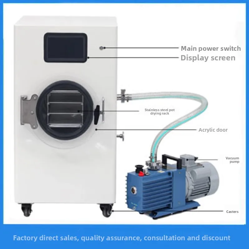 

Vacuum Laboratory Food Fruit Liquid Vegetable Bird's Nest Small Household Freeze Dryer Scientific Research