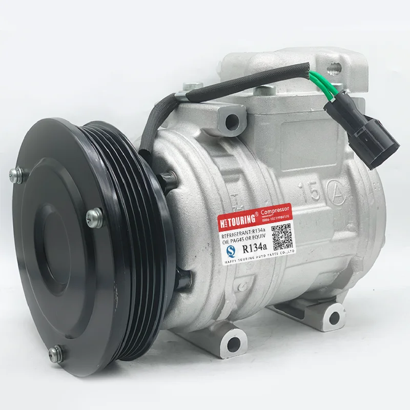 Compressor de ar condicionado da C.A. para a máquina escavadora 10PA15C 2208-6013B dos veículos doosan DH220-5 DX255LC Dx225 22086013 B 24V