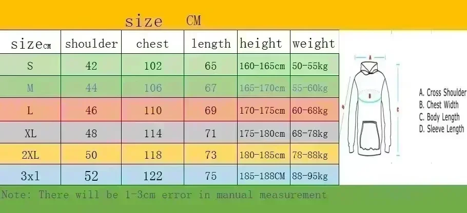 2026 Neuer Unisex Oversized Hoodie Streetwear West Coast Choppers Kreuz-Print Doppelseitiger Grafik-Kapuzenpullover Herbst Winter – Detail 1