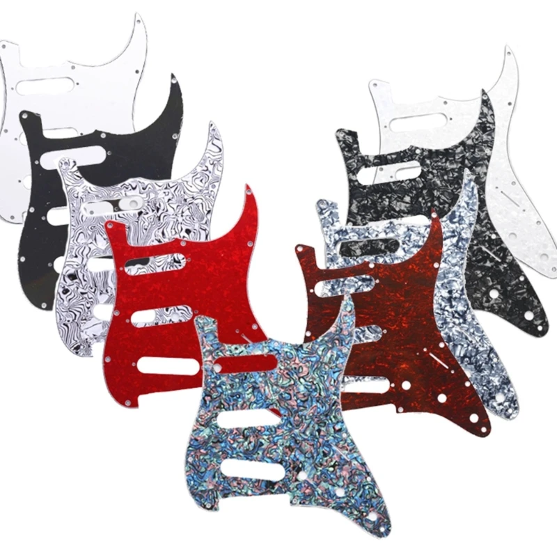 1Pc 3Ply S+S+S 11 Holes . Electric Guitar Pickguard Scratch Plate Pick Guards for US/Mexico Made Modern Guitar Parts