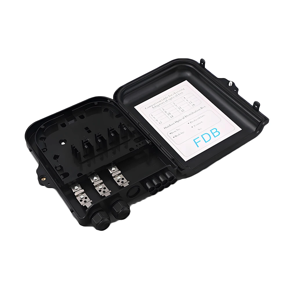 8 Core Ports Fiber Optic Distribution Box FTTH Terminal Data Information Box Drop Cable,Indoor Fiber Cable,Pigtail Protection