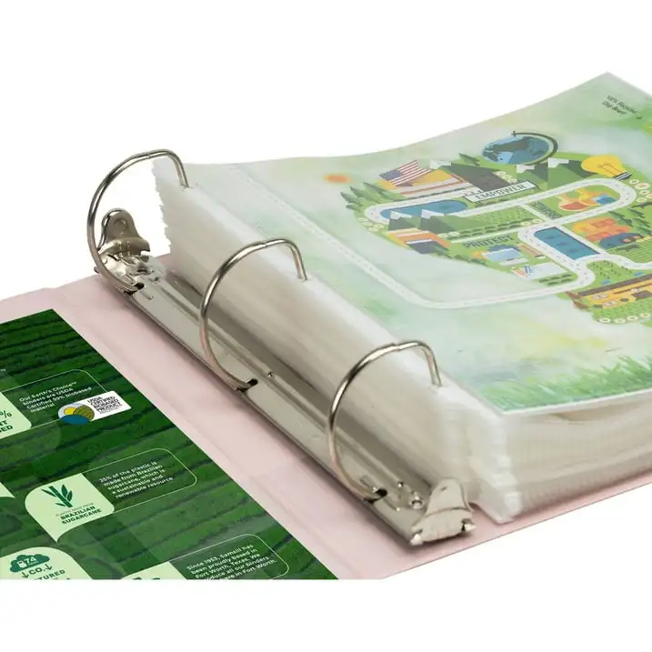 Samsill Earth's Choice Plant-Based View Durable 2 Inch 3 Ring Binders - Assortment 4 Pack, Assorted, 4 Pack (Quantity)