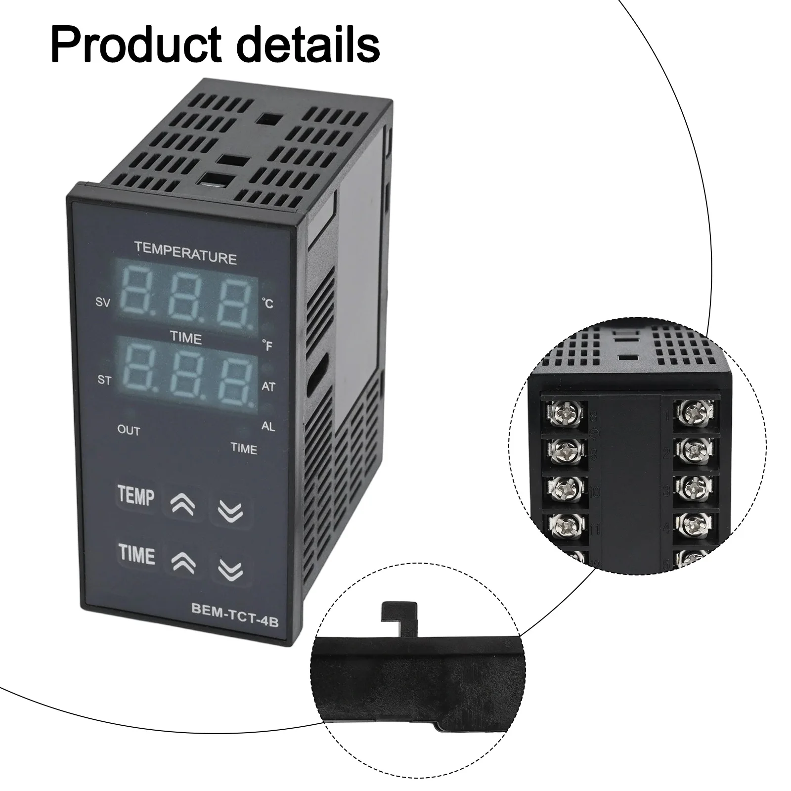 

Suitable For Harsh Environments Heat Press Machine Black Insulation Resistance Above 100M Temperature Range 0-999