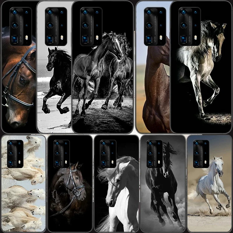 Ferghana horse Soft Clear Phone Case For Huawei P30 Lite P10 P20 P40 P50 Pro Mate 40 Pro 30 20 10 Lite Cover Silicone