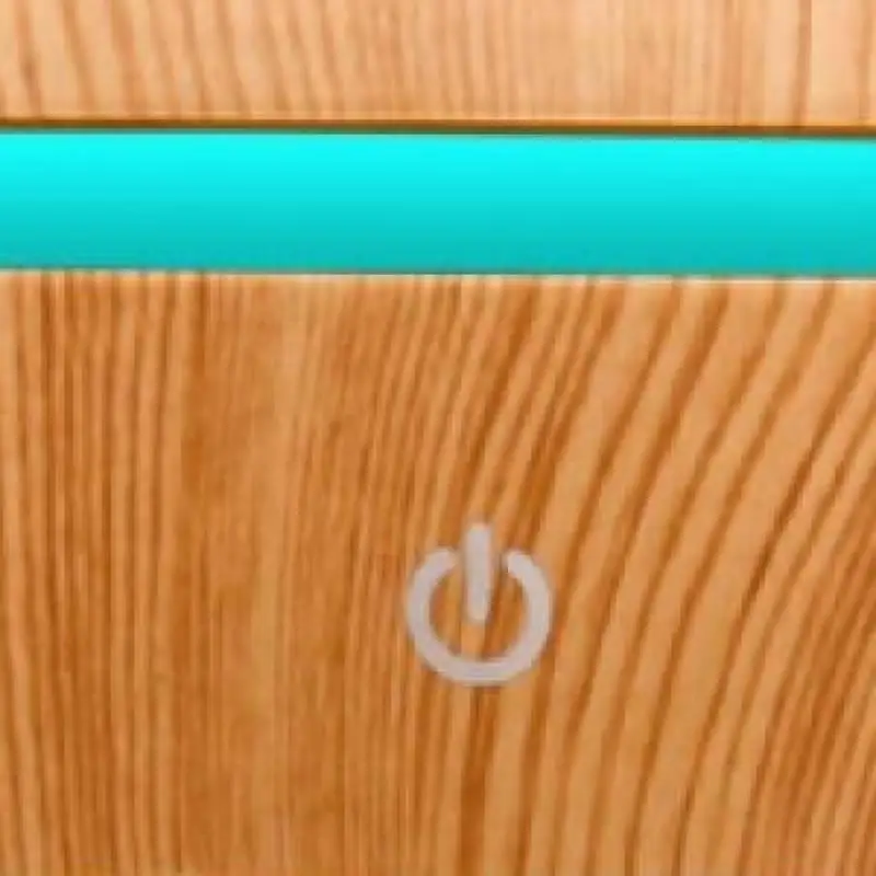 Wood Grain Ultrasonic Aromatherapy Diffuser, 200ml Essential Oil Humidifier with 7 Colors, Auto-Off, USB for Home, Office.