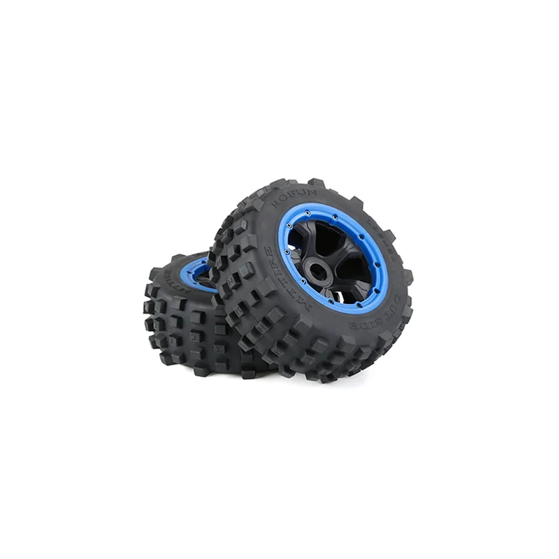 A45F-Off-Road Car Rear Tyres For 1/5 HPI ROFUN BAHA ROVAN KM BAJA 5T/5SC/5FT Rc Car  Parts 195X80mm