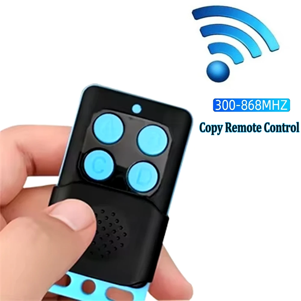 Universal 4 Buttons Garage Door Opener Remote Control 433MHZ /300-868Mhz Clone Fixed Learning Rolling Code Duplicator Garage