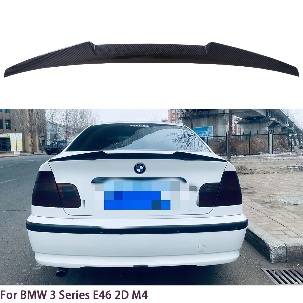 

For BMW E46 2Door Coupe/convertible M4 Style Carbon fiber Rear Spoiler Trunk wing 1997-2007