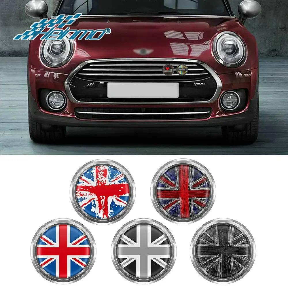 Car Accessories Front Grille Bumper Emblem Badge Air intake Stickers For Mini Cooper S JCW R52 R53 R55 R56 R60 F54 F55 F56 F60