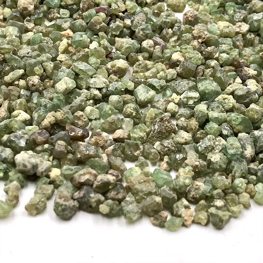 20g/Pack Natural Demantoid Garnet Raw Stone Chips Crystals Quartz Mineral Specimen Collectible Healing Rough Gemstone Home Decor