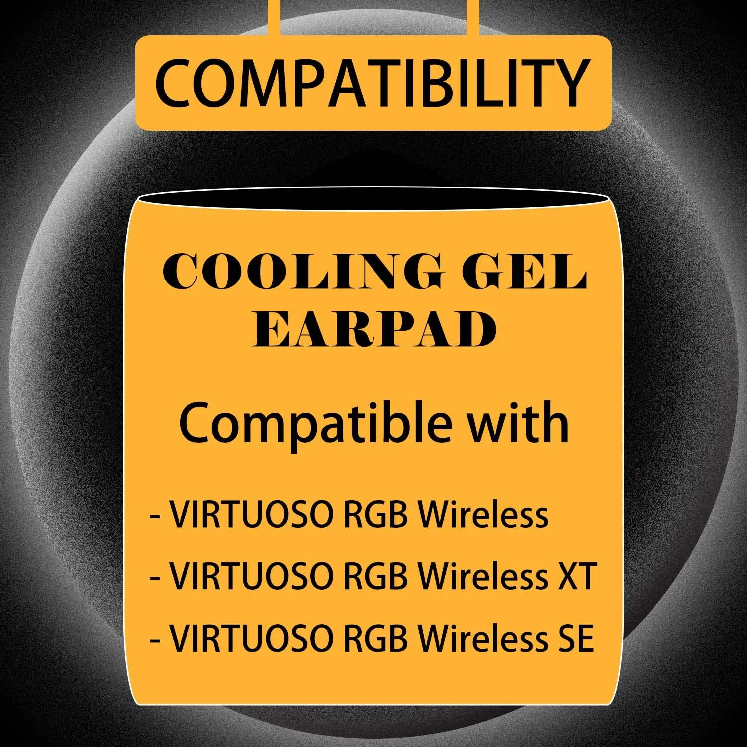 Virtuoso XT Cooling Gel Earpads Compatible with Corsair Virtuoso RGB Wireless SE Gaming Headset,Thicker Memory Foam.