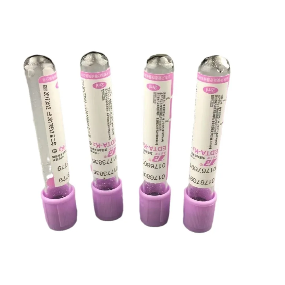 Disposable purple vacuum blood collection tube Negative pressure blood sample blood routine EDTAK2