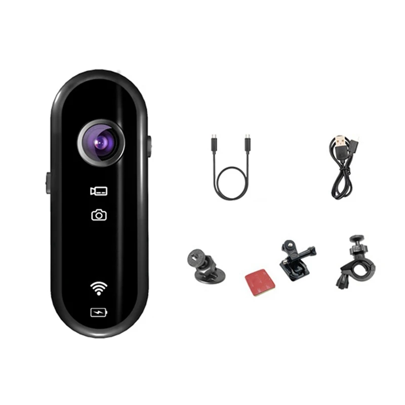 

ABHS-Multifunctional Camera 1080P HD Camera WIFI Mobile Phone Interconnection For Motorcycle Bicycle Video Recording