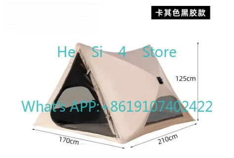 Triangle Automatic Opening Tents Outdoor Portable Folding Breathable Nature Hike Camping Tent Beach Sunshade Camping Equipment
