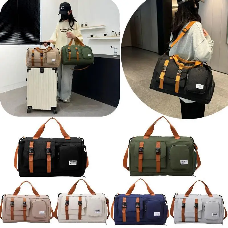 

Carry-on Travel Luggage Bag Oxford Cloth Waterproof Sports Gym Handbag Women's Large Capacity Storage Luggage Handbag