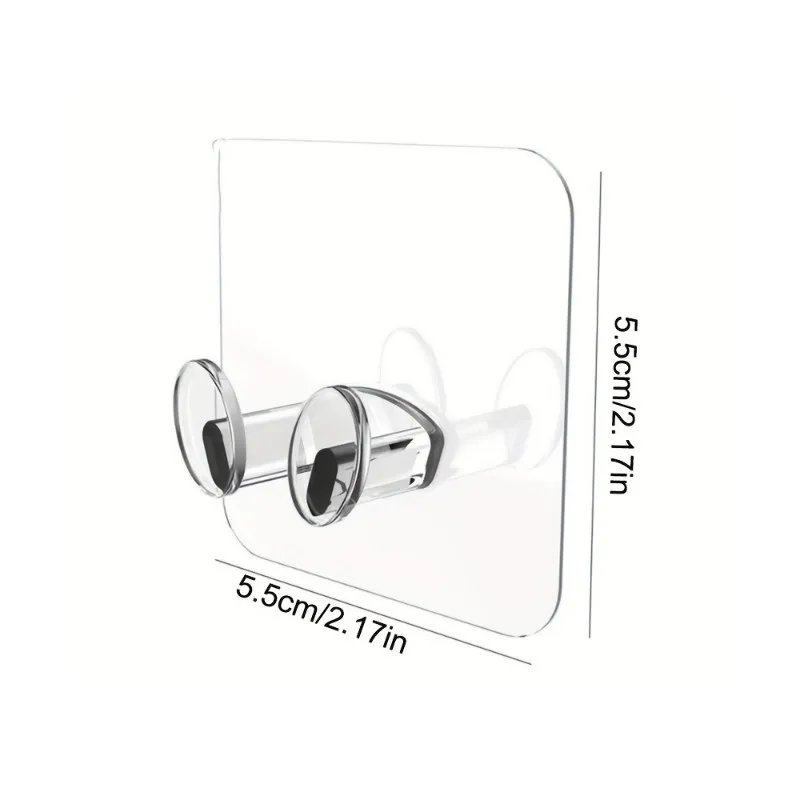 5/10/15/20/25/30Pcs Punch-Free Wall Storage Hooks Power Plug Socket Holder Kitchen Stealth Adhesive Hanger for Bathroom