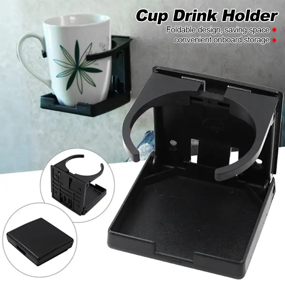 Water Bottle Holder Front Cup Holder Stand for Car Boat Truck Yacht SUV RV Van Cup Tray Cup Drink Holder Folding Car Cup Holder