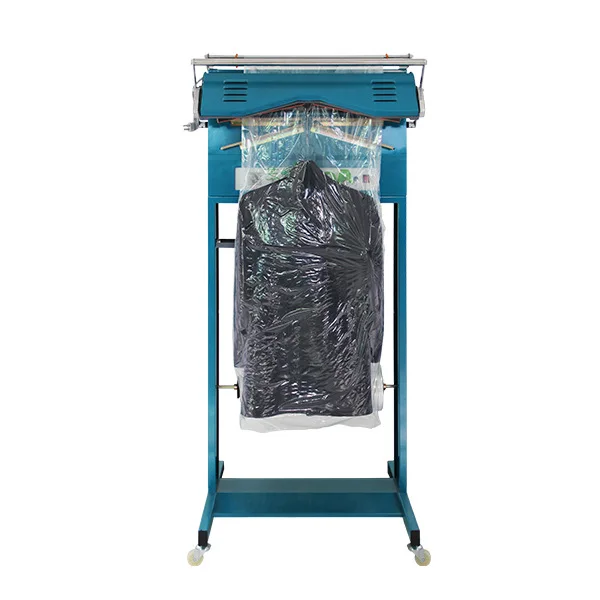 Dry cleaner packaging machine Laundry ready clothes baler General clothing packaging film Semi-automatic three-dimensional baler