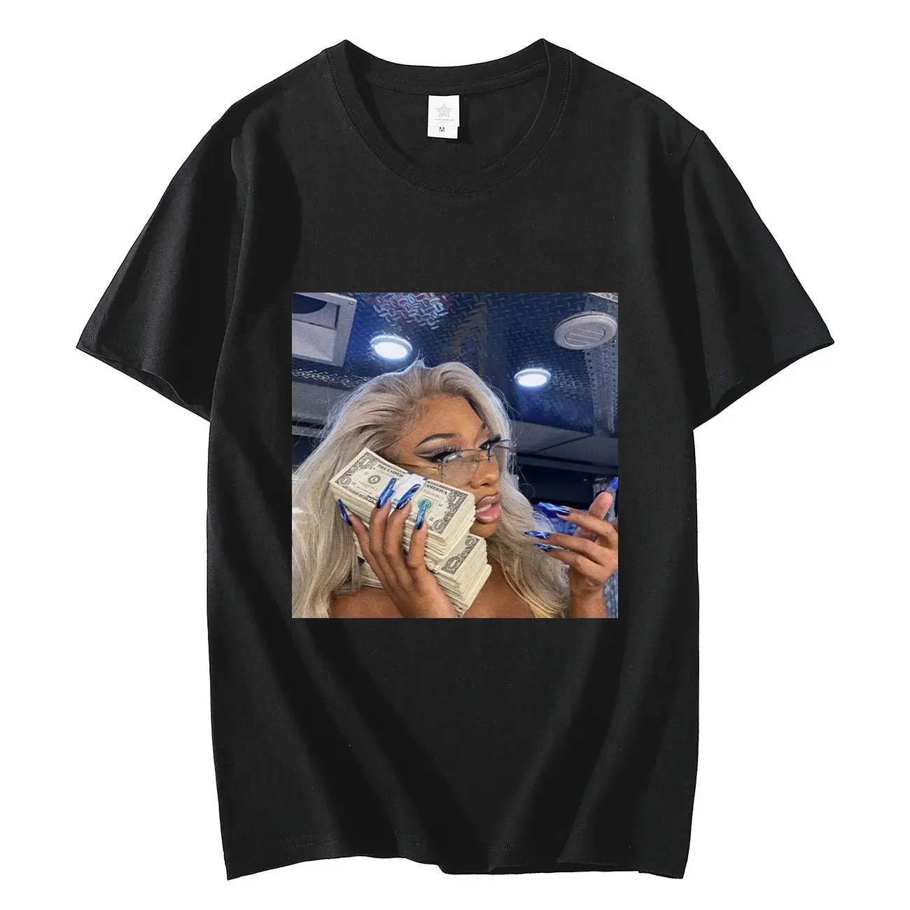 Megan Thee Stallion 2024 Tour Graphic T Shirt Men Women Hip Hop Vintage Short Sleeve T-shirt Fashion Casual Pure Cotton T-shirts