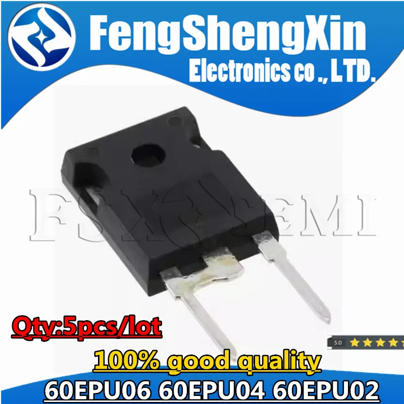 5pcs 60EPU06 TO247-2 60EPU06PBF TO247 60A 600V 60EPU04 60EPU02 60EPU02PBF 60EPU04PBF