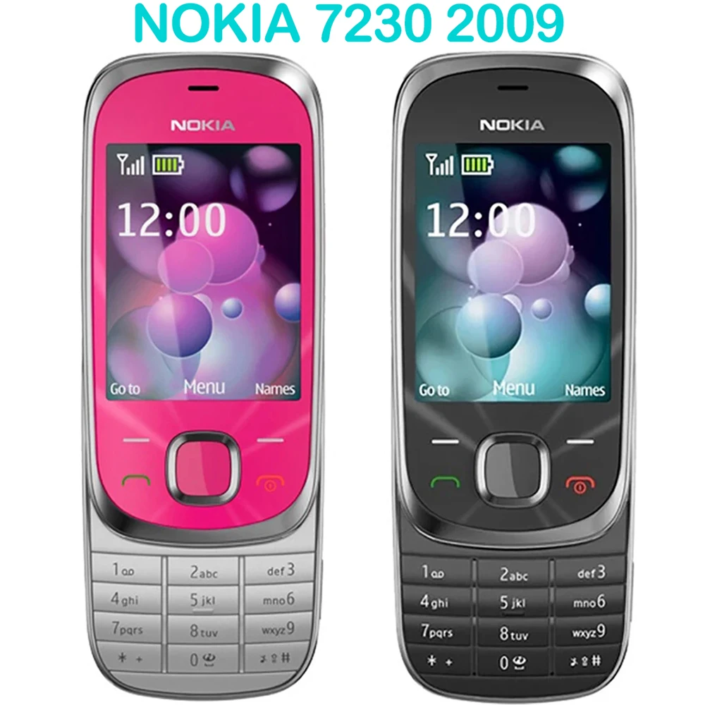 Nokia 7230 3G Slide Used Phone 3.15MP 2.4-inch 860mAh WCDMA Video Call FM Radio 3.5mm Physical Keyboard GSM Nokia PhoneUnlock