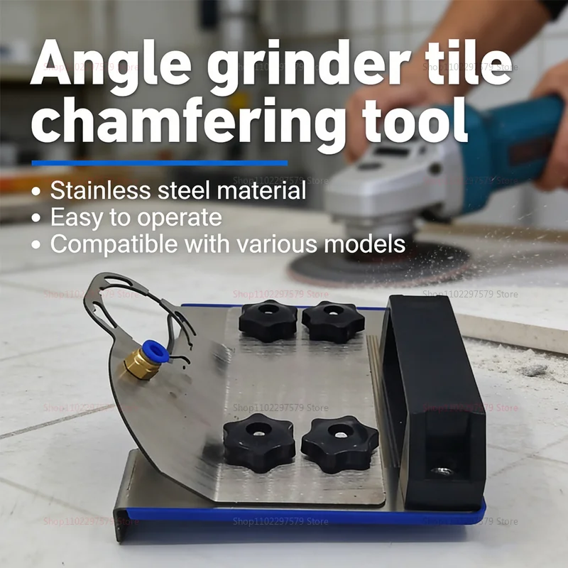 

Angle Grinder Stand for Tile Cutter 45° Chamfering Tool for Precise Ceramic Stone Edge Cutting DIY Kitchen Bathroom Renovation