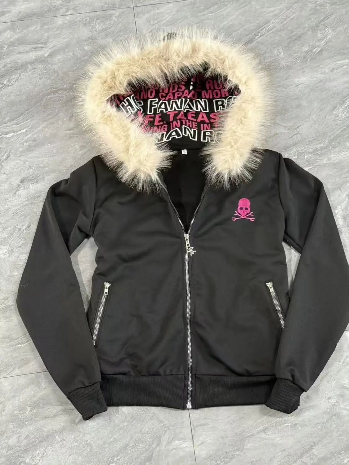 

Готическая толстовка Y2k, женская модная куртка с капюшоном и вышивкой букв, японская уличная одежда, толстовки 2000-х годов, винтажные топы в стиле панк