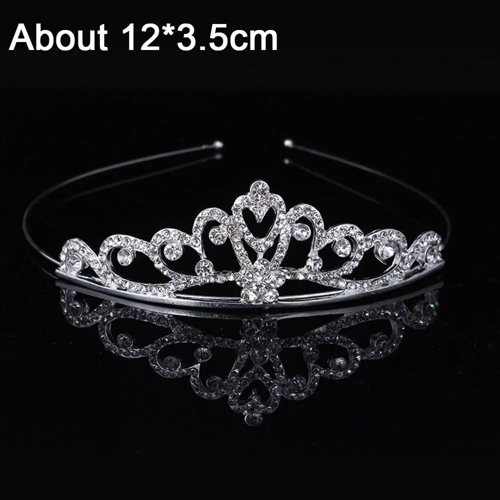 Fashion Crystal Wedding Tiaras Rhinestone Queen Princess Crown Bride Hair Accessories for Women Prom Party Headband Hair Jewelry