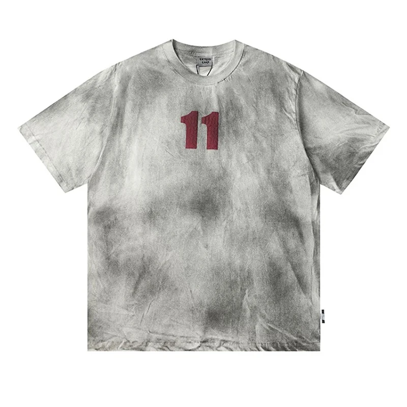 

Футболки ARENS Dirty T Shirts: Мужская оверсайз футболка в стиле хип-хоп, уличная одежда Harajuku, топы Y2K, гранж-футболка для мужчин