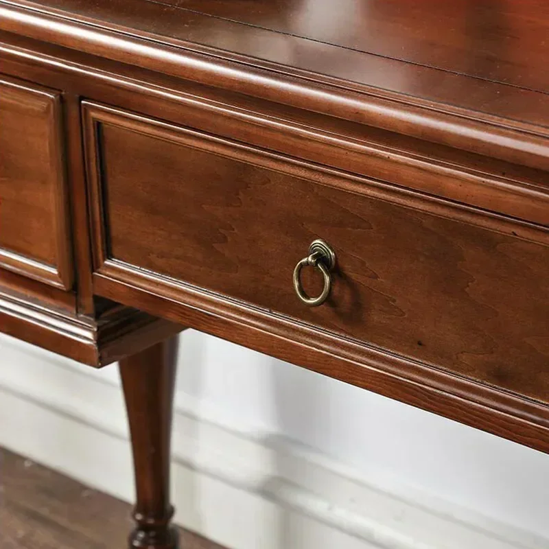 TAO Small Apartment Simple Design Makeup Table Solid Wood Dressing Table Solid Wood Simplicity Desk