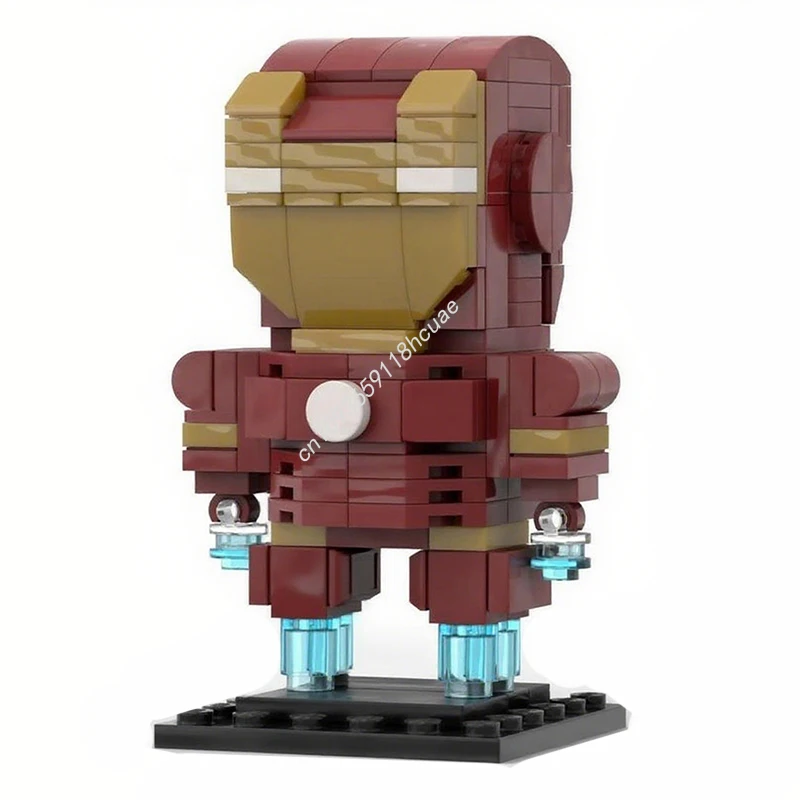 

149 шт. MOC Armor Inventor Mark 3 Brickheadz строительные блоки строительные блоки пластиковые образовательные творческие STEM Рождественская игрушка в подарок