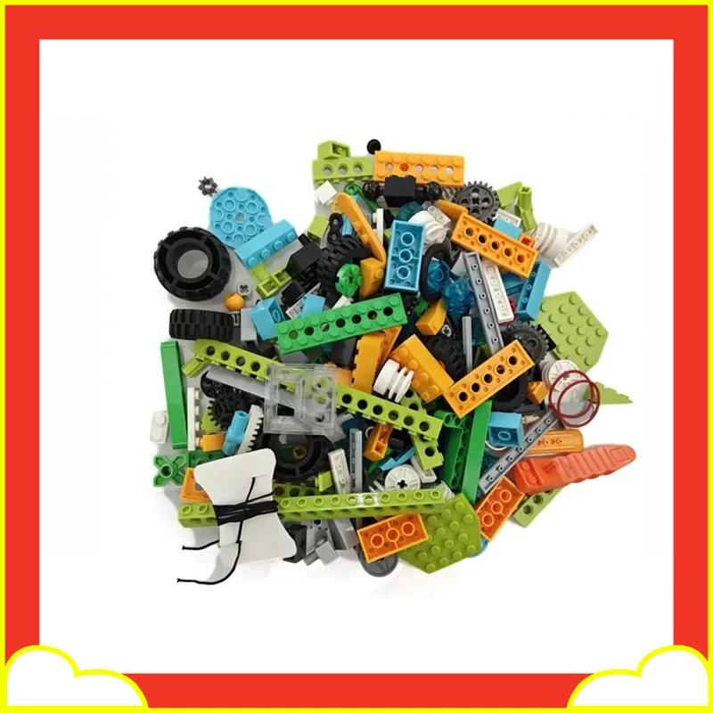 ชุดอิเล็กทรอนิกส์สำหรับประกอบหุ่นยนต์ 280 ชิ้น ชุดมอเตอร์ฮับ ใช้ได้กับตัวต่อ WeDo 2.0 45300 หุ่นยนต์เพื่อการศึกษา