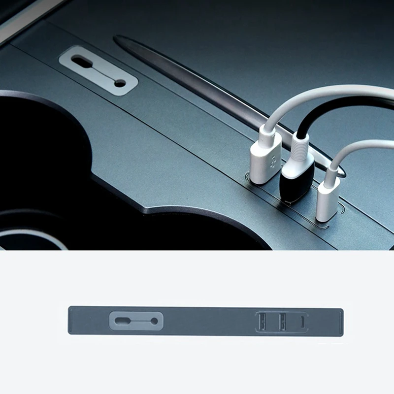 

For Tesla Model 3 Model Y USB Hub Docking Station, Car USB Charger Multi Port Center Console Adapter Parts Accessories