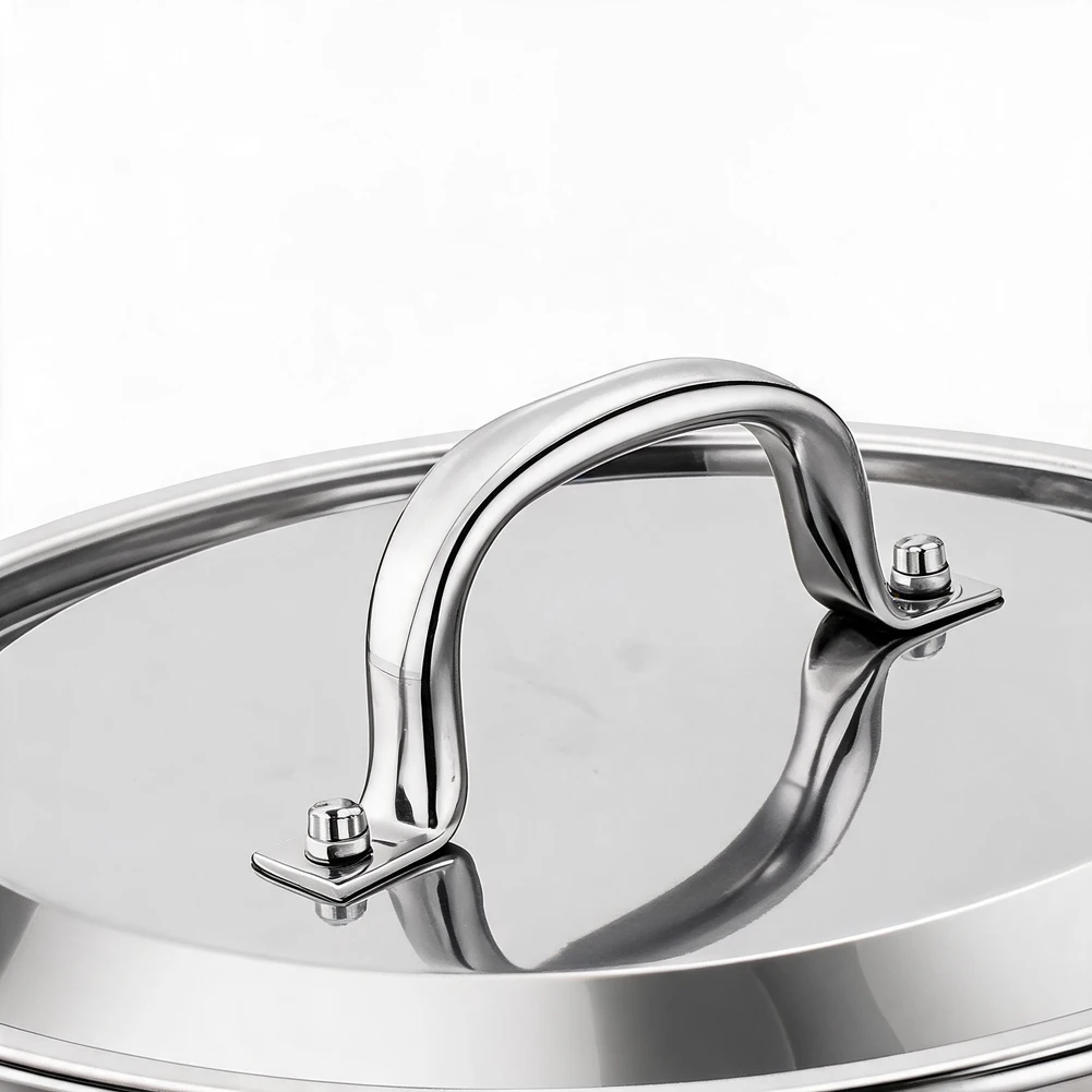 Induction Ready Skillet 316L Stainless Steel Pan Durability Even Heat Distribution For Induction Stove Induction