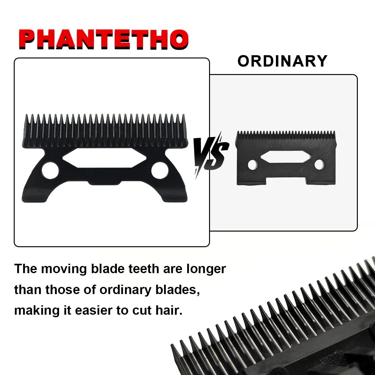 PHANTECHO Moving Blade Professional Clipper Original Blade JUCAI Madeshow Wmark Kulilang Vgr for JC06 8148 V003 R66 image 4