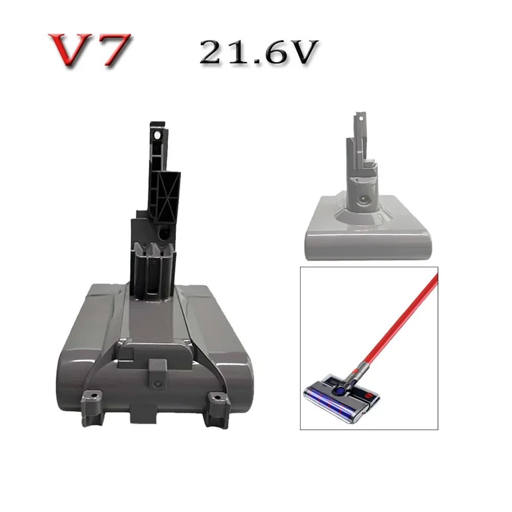 V7 21.6V dla Dyson 4800/6800/9800/12800mAh SV03-SV09 SV10 SV11 SV12 SV14 SV15 DC58 DC62 akumulator litowo-jonowy do odkurzacza