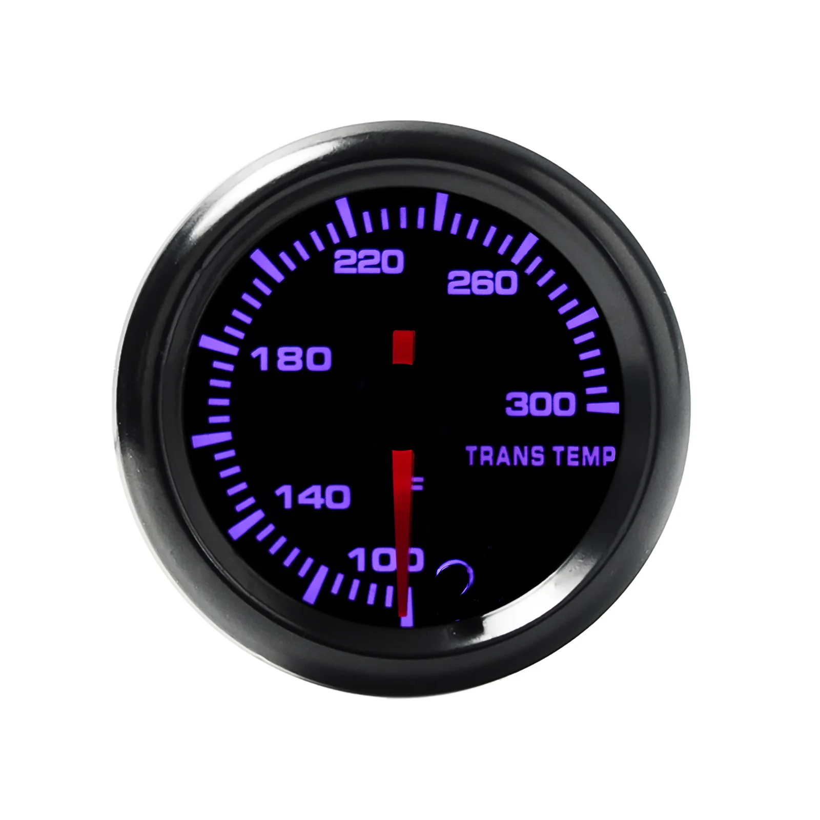 2 "52 مللي متر مقياس درجة الحرارة عبر 7 ألوان LED عرض مقياس درجة الحرارة 100 ~ 300 ℉   مع إضاءة خلفية 7 ألوان للمركبة 12 فولت