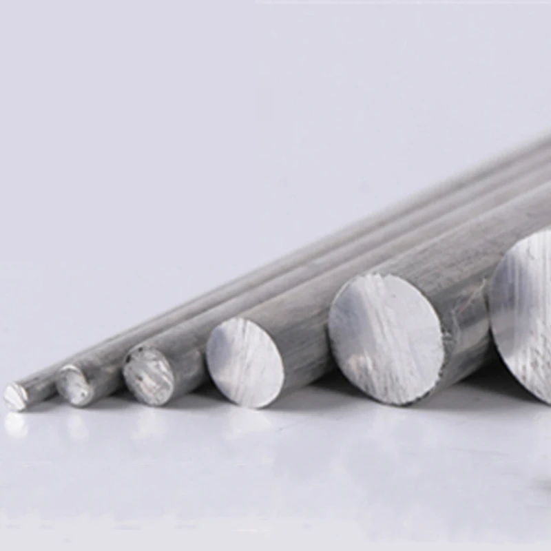 1PC 7075 Aluminum Rod Diameter 8/10/12/15/20/22/25/30/40mm Solid Super Hard Aluminum Round Rods for Aviation Nautical Industry