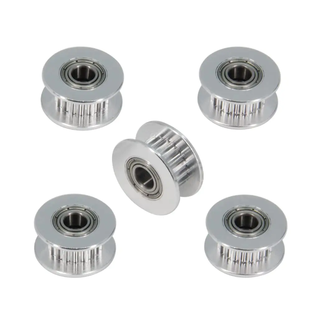 GT2 Pulley 20 Teeth 5mm Bore for 6mm Width 20T Timing Belt Pulley Wheel Aluminum for 3D Printers GT2 Belt Pulley