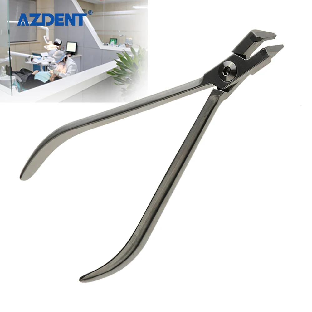 Dental Orthodontic Distal End Cutter Plier Long Handle Stainless Steel For Braces