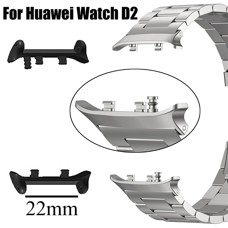 1pair Adapter For Huawei Watch D2 Watchband Strap Connector Bracelet 22mm Width Stainless Steel Accessories for Huawei Watch D2