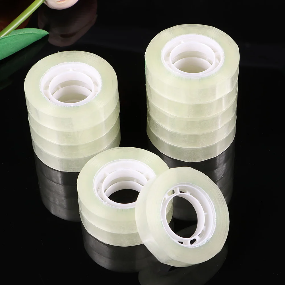 24 قطعة شريط شفاف شفاف قوي لزجة بوب القرطاسية العرض لمكتب المدرسة المنزل هدية ورق التغليف الحرفية ملزمة