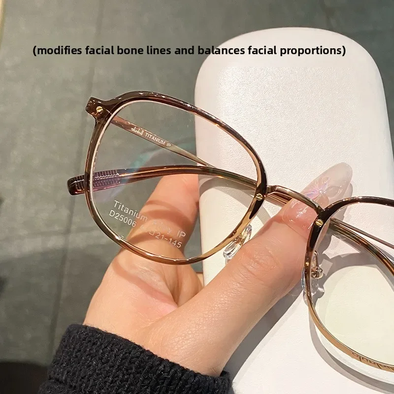 Super Lightweight Titanium Eyeglasses Frame Women’s High-End High Index Prescription Glasses Women Lentes Opticos Para Hombre
